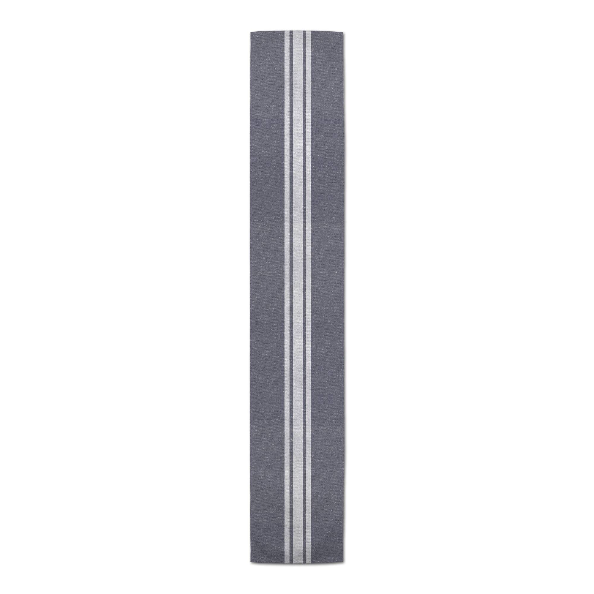 Distressed Slate Stripe Outdoor Table Runner